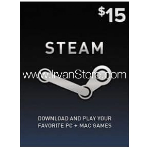 Voucher Steam Wallet Code 15 USD (US)